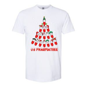 Oh Pharmatree Pills Christmas Tree Lights Pharmacy Crew Team Meaningful Gift Softstyle CVC T-Shirt