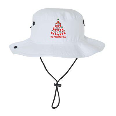 Oh Pharmatree Pills Christmas Tree Lights Pharmacy Crew Team Meaningful Gift Legacy Cool Fit Booney Bucket Hat