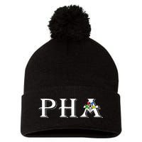 OES PHA Prince Hall Order The Eastern Star Thanksgiving Gift Pom Pom 12in Knit Beanie