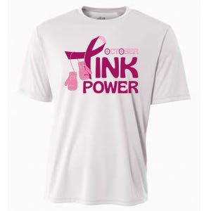 October Pink Power Breast Cancer Cooling Performance Crew T-Shirt