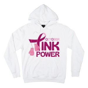 October Pink Power Breast Cancer Hoodie