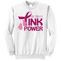 October Pink Power Breast Cancer Sweatshirt