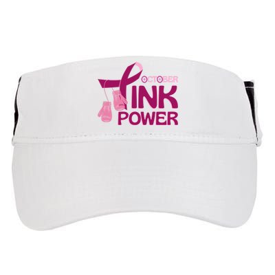 October Pink Power Breast Cancer Adult Drive Performance Visor