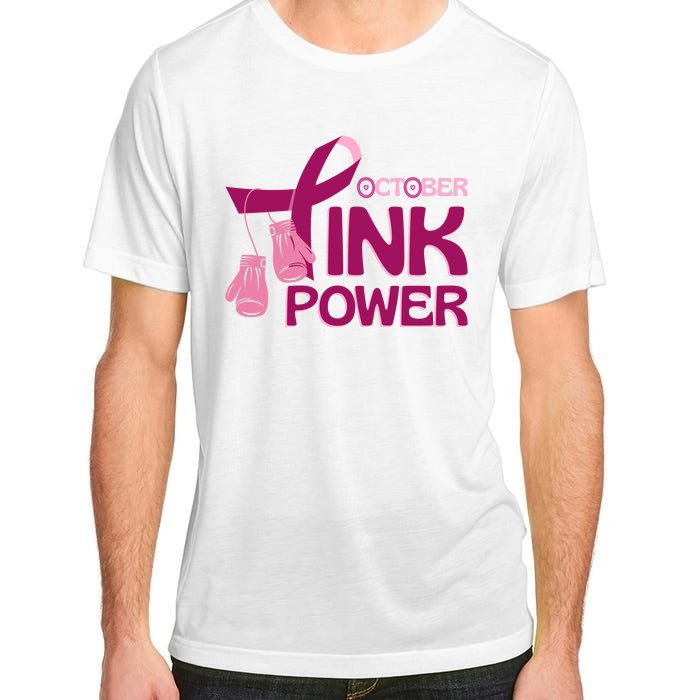 October Pink Power Breast Cancer Adult ChromaSoft Performance T-Shirt