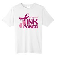 October Pink Power Breast Cancer Tall Fusion ChromaSoft Performance T-Shirt