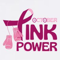 October Pink Power Breast Cancer Bucket Hat