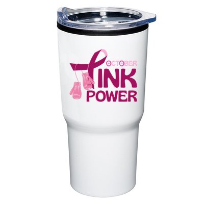 October Pink Power Breast Cancer Tumbler