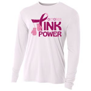 October Pink Power Breast Cancer Cooling Performance Long Sleeve Crew