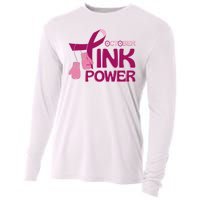 October Pink Power Breast Cancer Cooling Performance Long Sleeve Crew