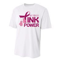 October Pink Power Breast Cancer Performance Sprint T-Shirt