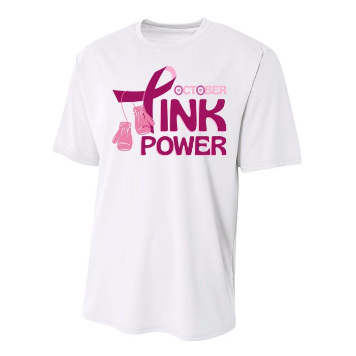 October Pink Power Breast Cancer Performance Sprint T-Shirt