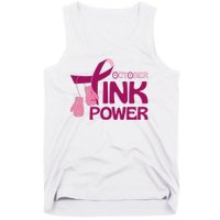 October Pink Power Breast Cancer Tank Top