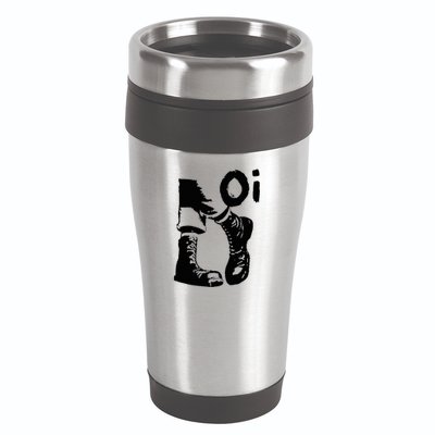 Oi Punk Rock With Combat Boots 16oz Travel Tumbler