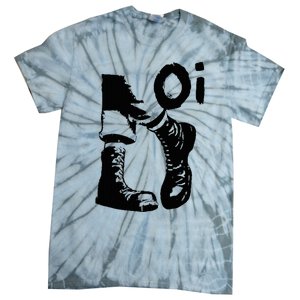 Oi Punk Rock With Combat Boots Tie-Dye T-Shirt