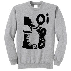 Oi Punk Rock With Combat Boots Tall Sweatshirt