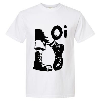 Oi Punk Rock With Combat Boots Garment-Dyed Heavyweight T-Shirt