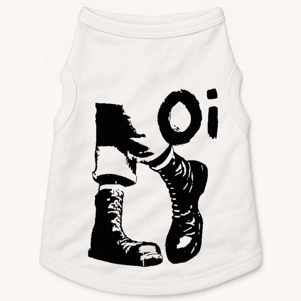 Oi Punk Rock With Combat Boots Doggie Tank