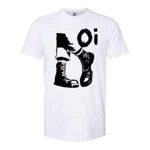 Oi Punk Rock With Combat Boots Softstyle CVC T-Shirt