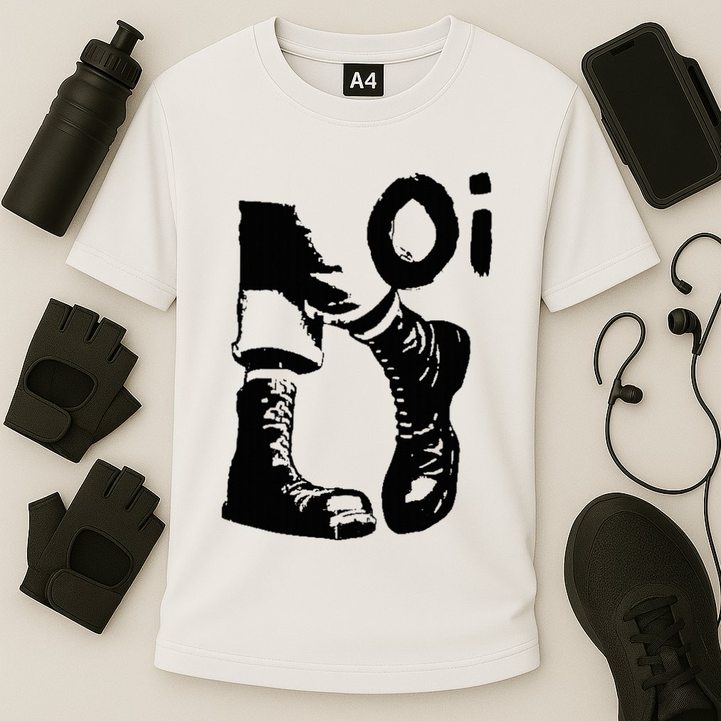 Oi Punk Rock With Combat Boots Performance Shirt