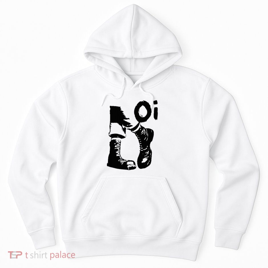 Oi Punk Rock With Combat Boots Hoodie