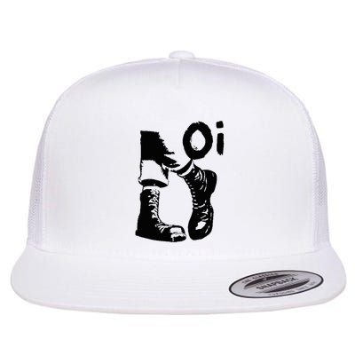 Oi Punk Rock With Combat Boots Flatbill Hat