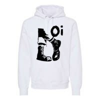 Oi Punk Rock With Combat Boots Premium Hoodie