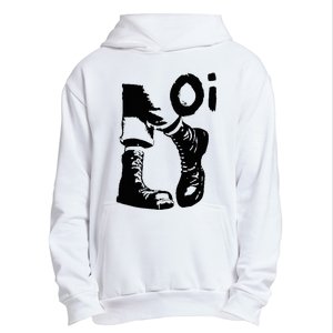 Oi Punk Rock With Combat Boots Urban Pullover Hoodie