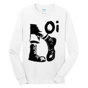 Oi Punk Rock With Combat Boots Tall Long Sleeve T-Shirt