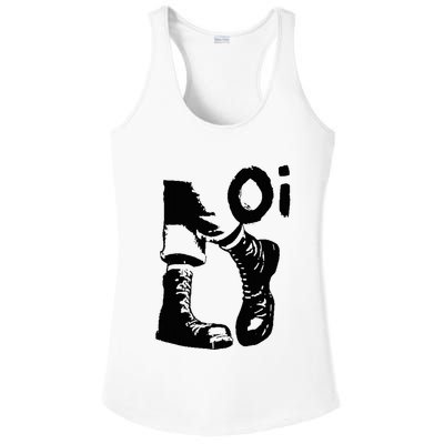 Oi Punk Rock With Combat Boots Ladies PosiCharge Competitor Racerback Tank