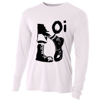 Oi Punk Rock With Combat Boots Cooling Performance Long Sleeve Crew