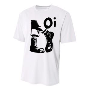 Oi Punk Rock With Combat Boots Performance Sprint T-Shirt