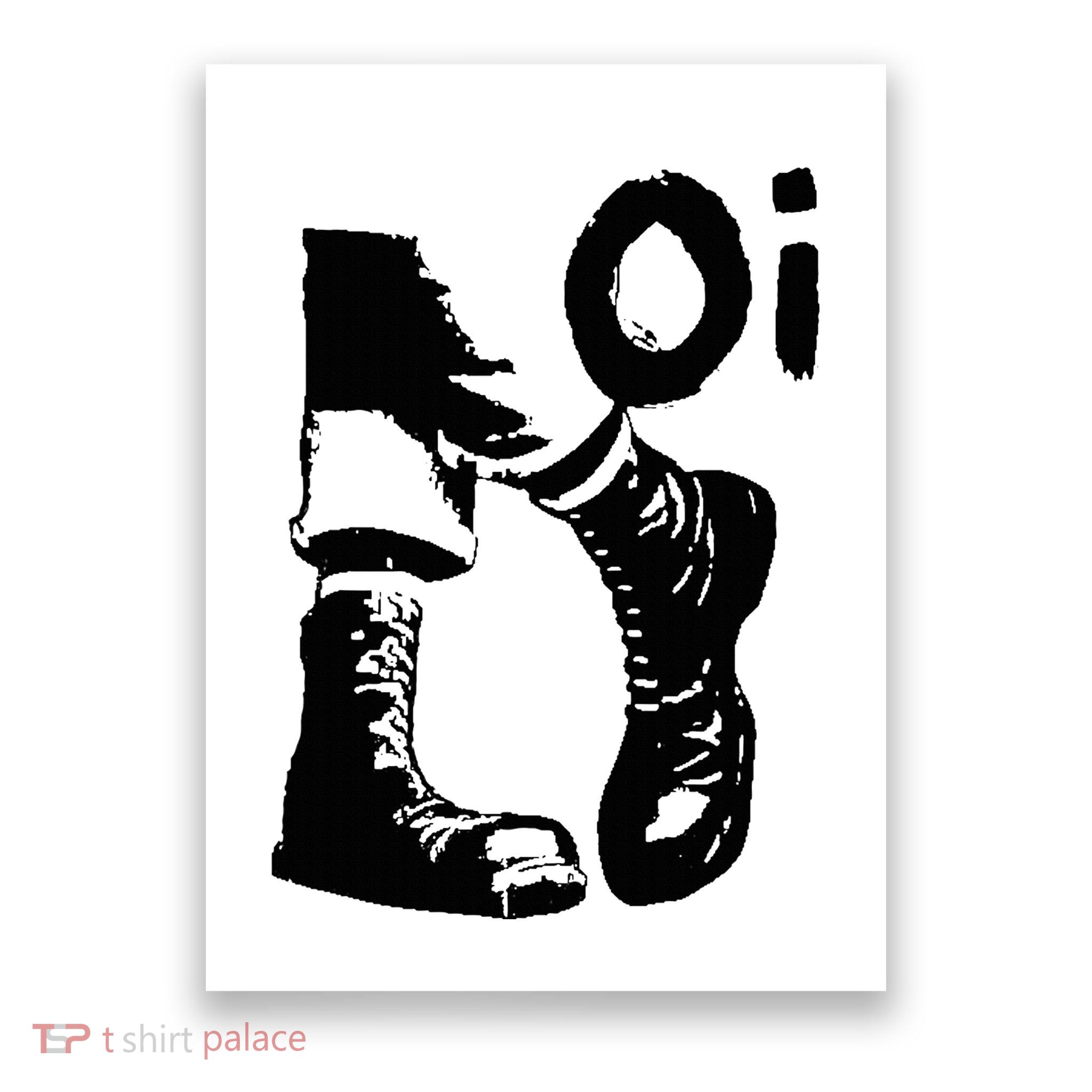 Oi Punk Rock With Combat Boots Poster