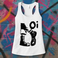 Oi Punk Rock With Combat Boots Womens Tank Top