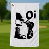 Oi Punk Rock With Combat Boots Golf Towel
