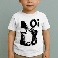 Oi Punk Rock With Combat Boots Toddler T-Shirt