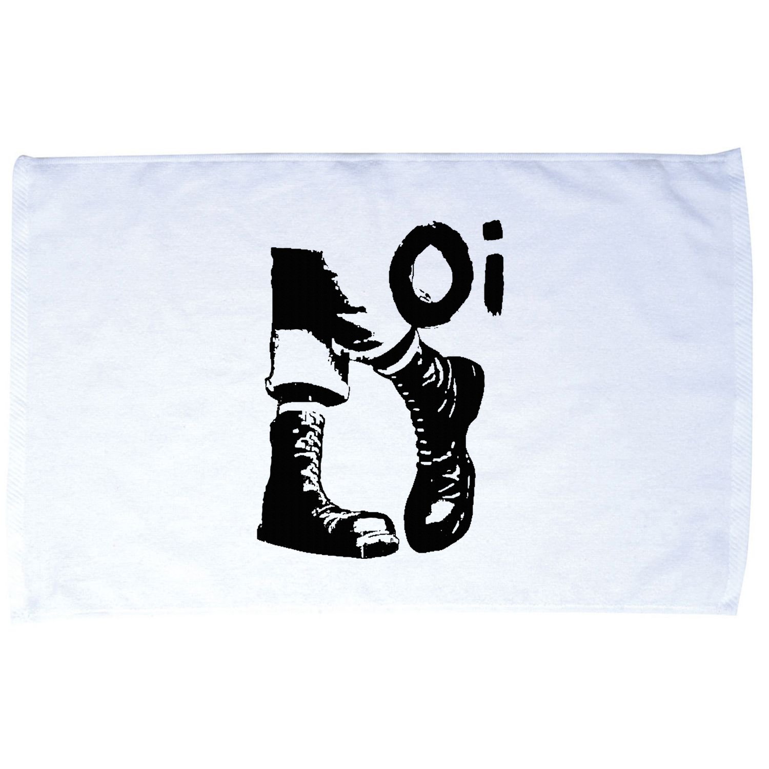 Oi Punk Rock With Combat Boots Microfiber Hand Towel