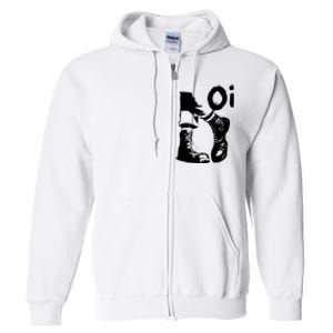 Oi Punk Rock With Combat Boots Full Zip Hoodie