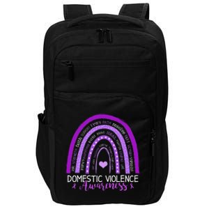 October Purple Ribbon Domestic Violence Awareness Impact Tech Backpack