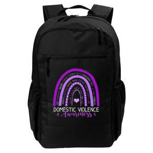 October Purple Ribbon Domestic Violence Awareness Daily Commute Backpack