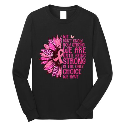 October Pink Ribbon Breast Cancer Awareness Long Sleeve Shirt