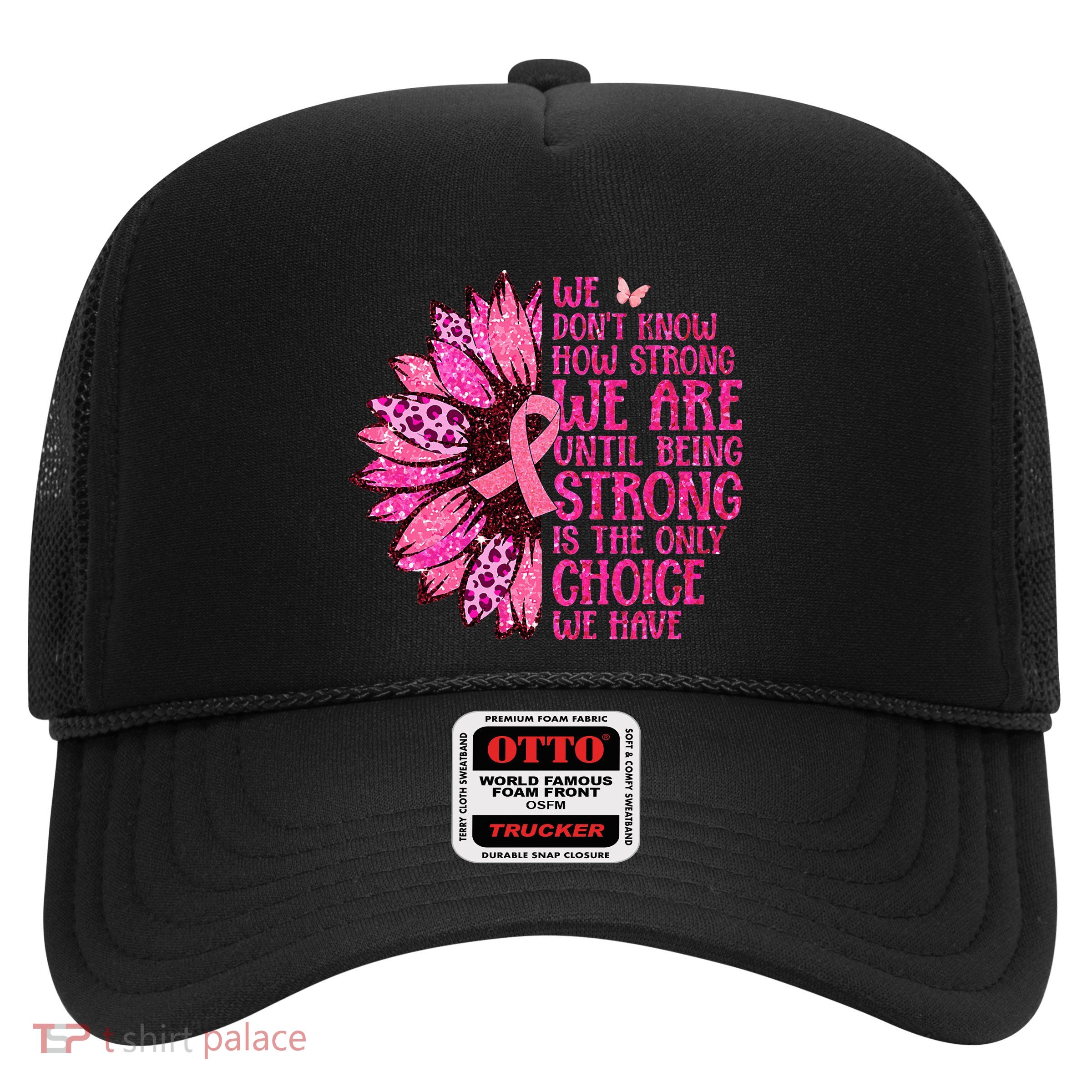 October Pink Ribbon Breast Cancer Awareness Trucker Hat
