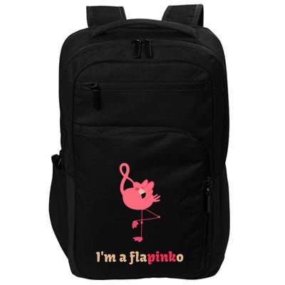 October Pink Ribbon Flamingo Breast Cancer Awareness Month Gift Impact Tech Backpack
