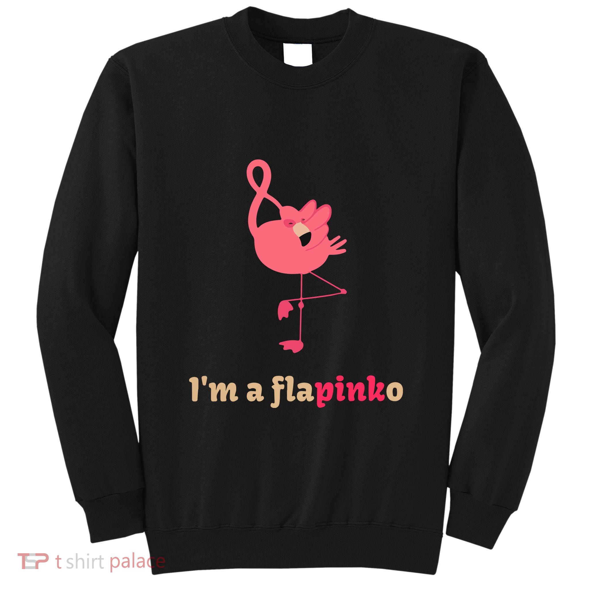 October Pink Ribbon Flamingo Breast Cancer Awareness Month Gift Tall Sweatshirt