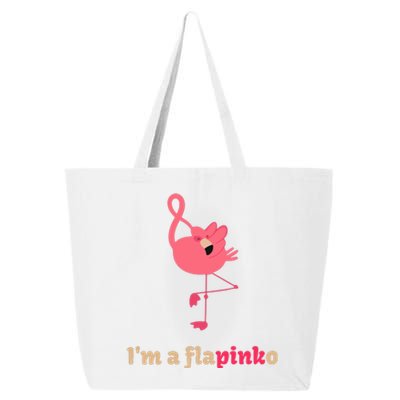 October Pink Ribbon Flamingo Breast Cancer Awareness Month Gift 25L Jumbo Tote