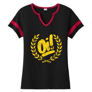 Oi Punk Ska & Punk Rock For 80s Punks & Skinheads Oi! Ladies Halftime Notch Neck Tee