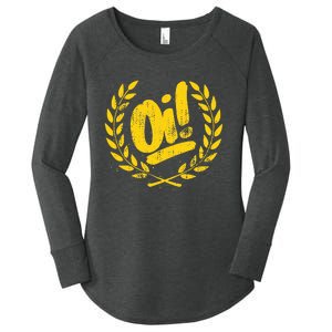 Oi Punk Ska & Punk Rock For 80s Punks & Skinheads Oi! Women's Perfect Tri Tunic Long Sleeve Shirt