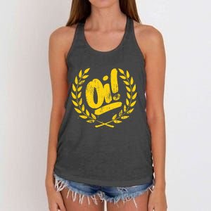 Oi Punk Ska & Punk Rock For 80s Punks & Skinheads Oi! Women's Knotted Racerback Tank