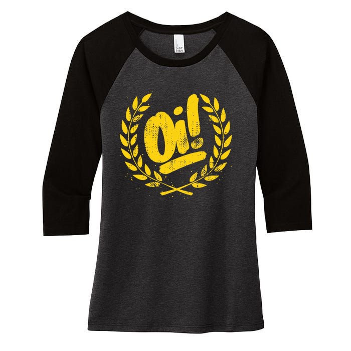 Oi Punk Ska & Punk Rock For 80s Punks & Skinheads Oi! Women's Tri-Blend 3/4-Sleeve Raglan Shirt