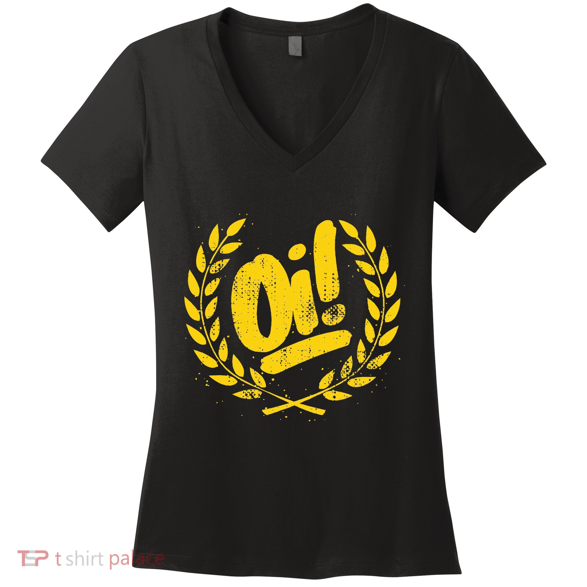 Oi Punk Ska & Punk Rock For 80s Punks & Skinheads Oi! Women's V-Neck T-Shirt