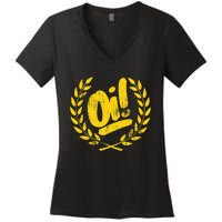 Oi Punk Ska & Punk Rock For 80s Punks & Skinheads Oi! Women's V-Neck T-Shirt